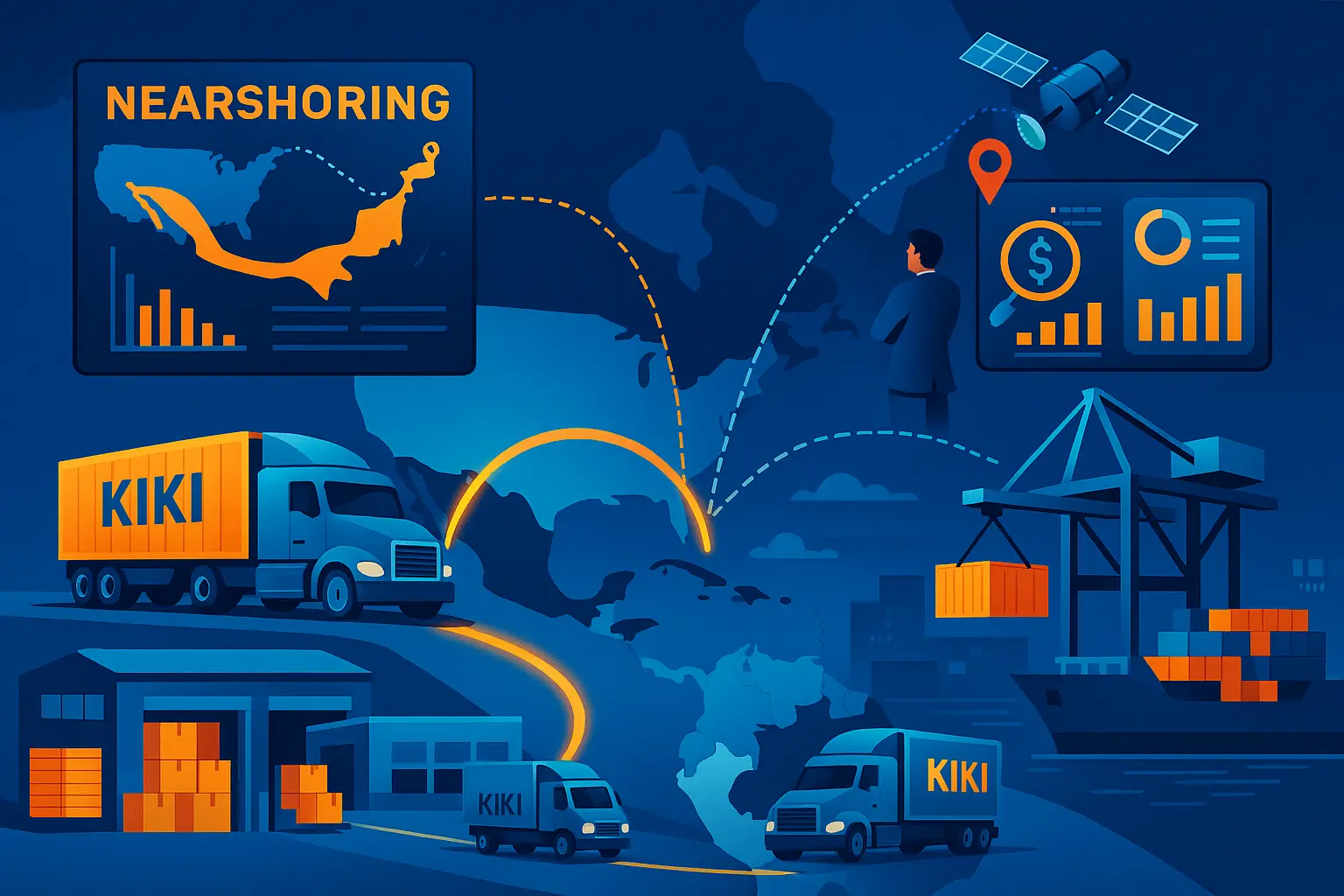 Retail Supply Chain, Logistics Tariffs & Consumer Behavior in LATAM Map showing logistics network, tariff icons, and consumer behavior trends in retail supply chains across Latin America