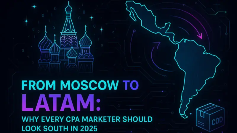 CPA Life 2025 event banner showing LATAM as a top opportunity for CPA marketers
